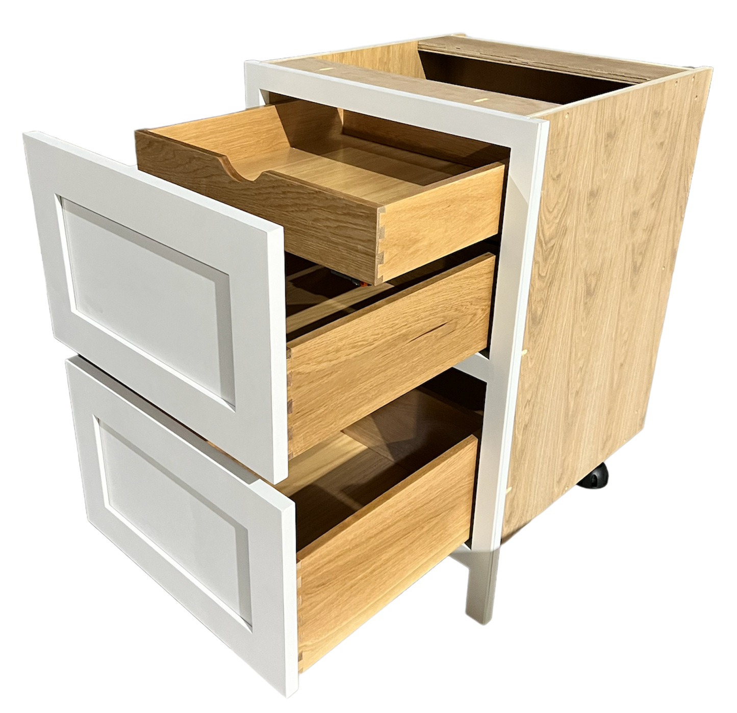 2 Drawer base units with internal Hidden drawer