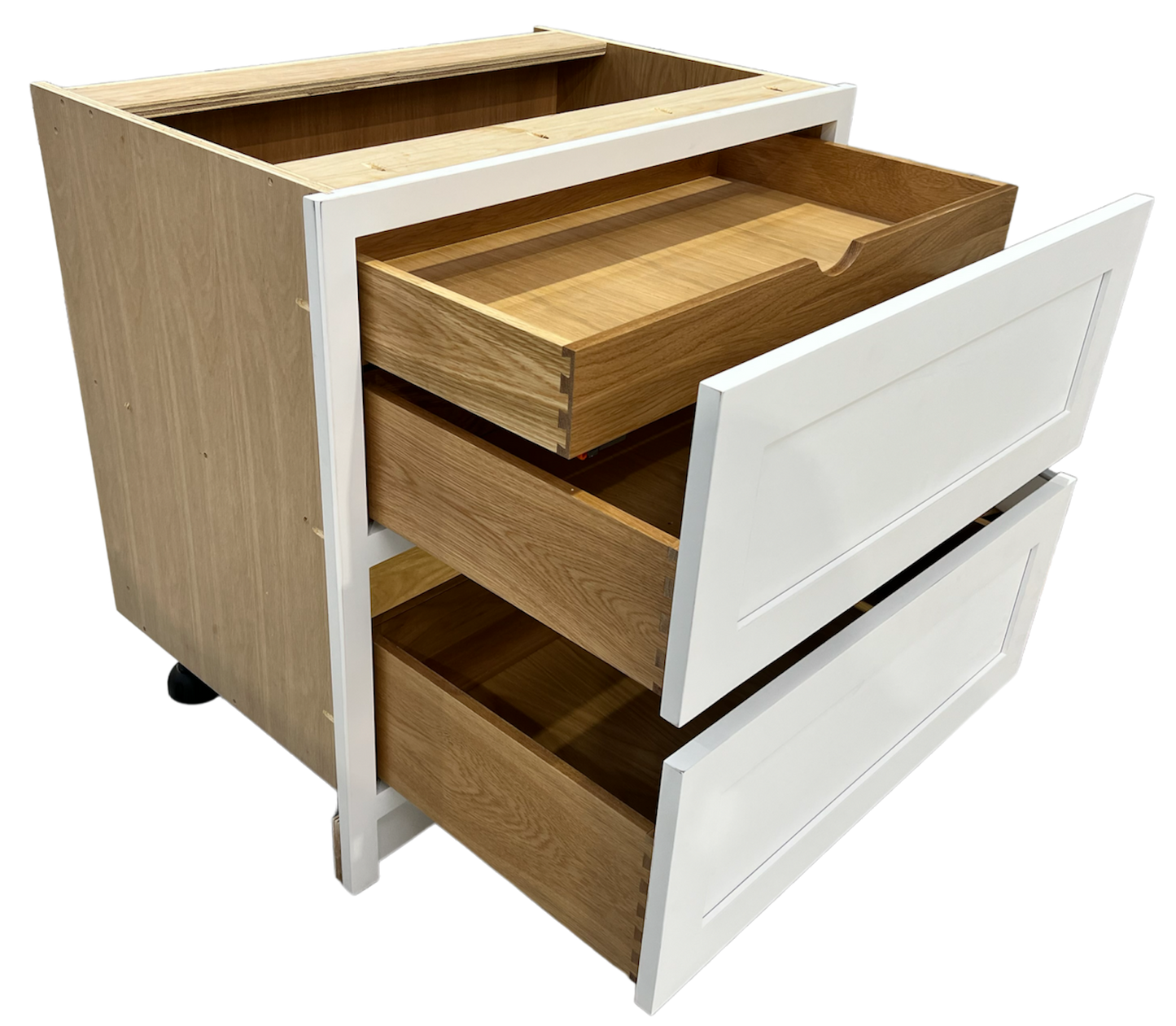 2 Drawer base units with internal Hidden drawer