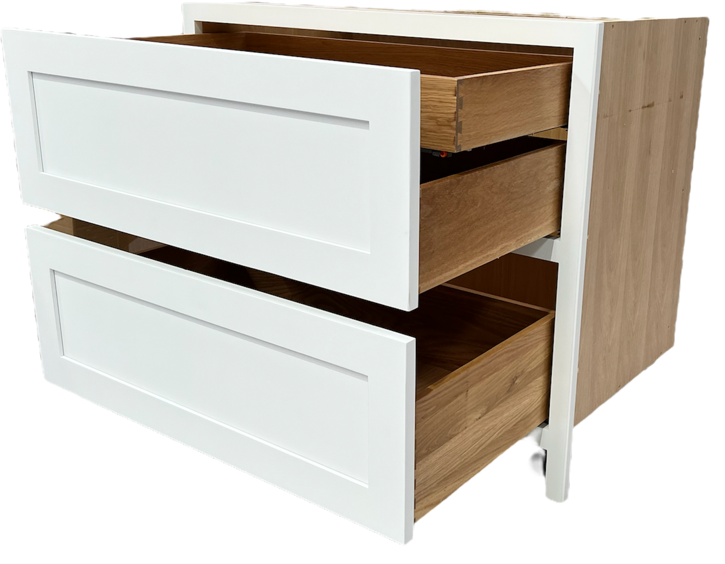 2 Drawer base units with internal Hidden drawer
