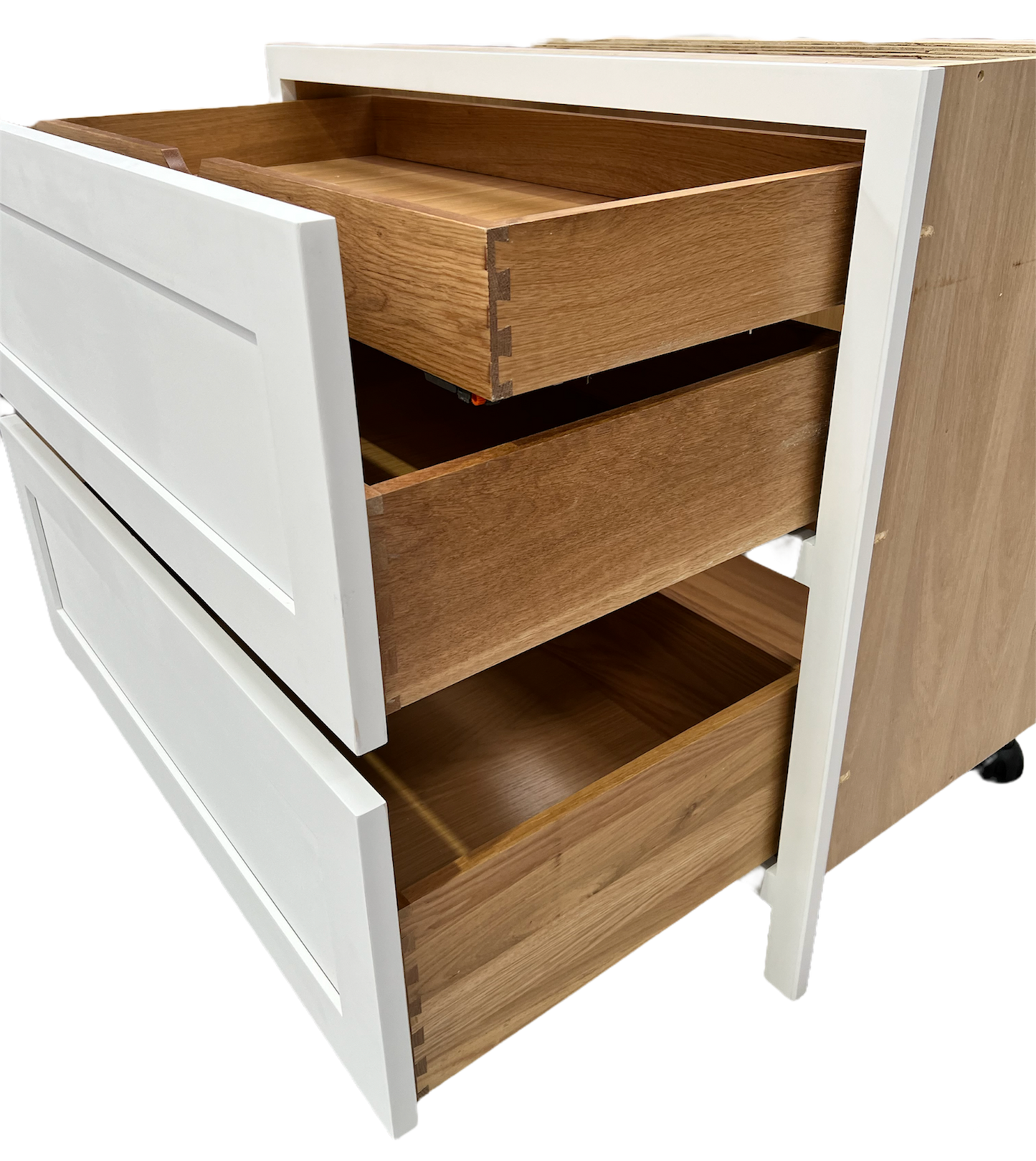 2 Drawer base units with internal Hidden drawer